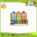 Preschool Kids Play Set Build-A-City Hardwood Children City Blocks